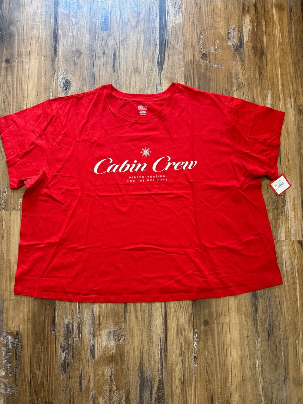 Cabin Crew Red Graphic Tee